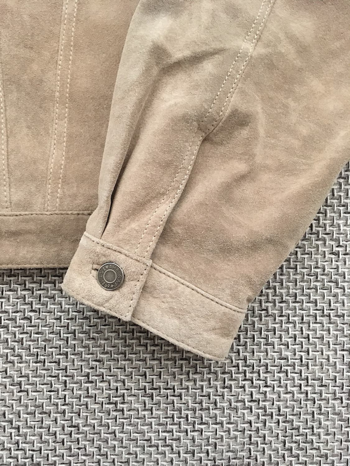 90s original suede 3rd trucker jacket 상품이미지3