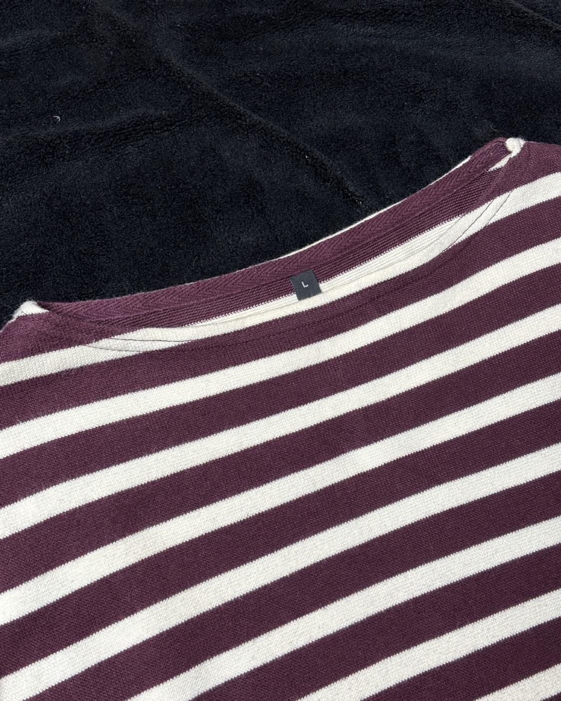 일본빈티지 절개 스트라이프 긴팔티 상품이미지2