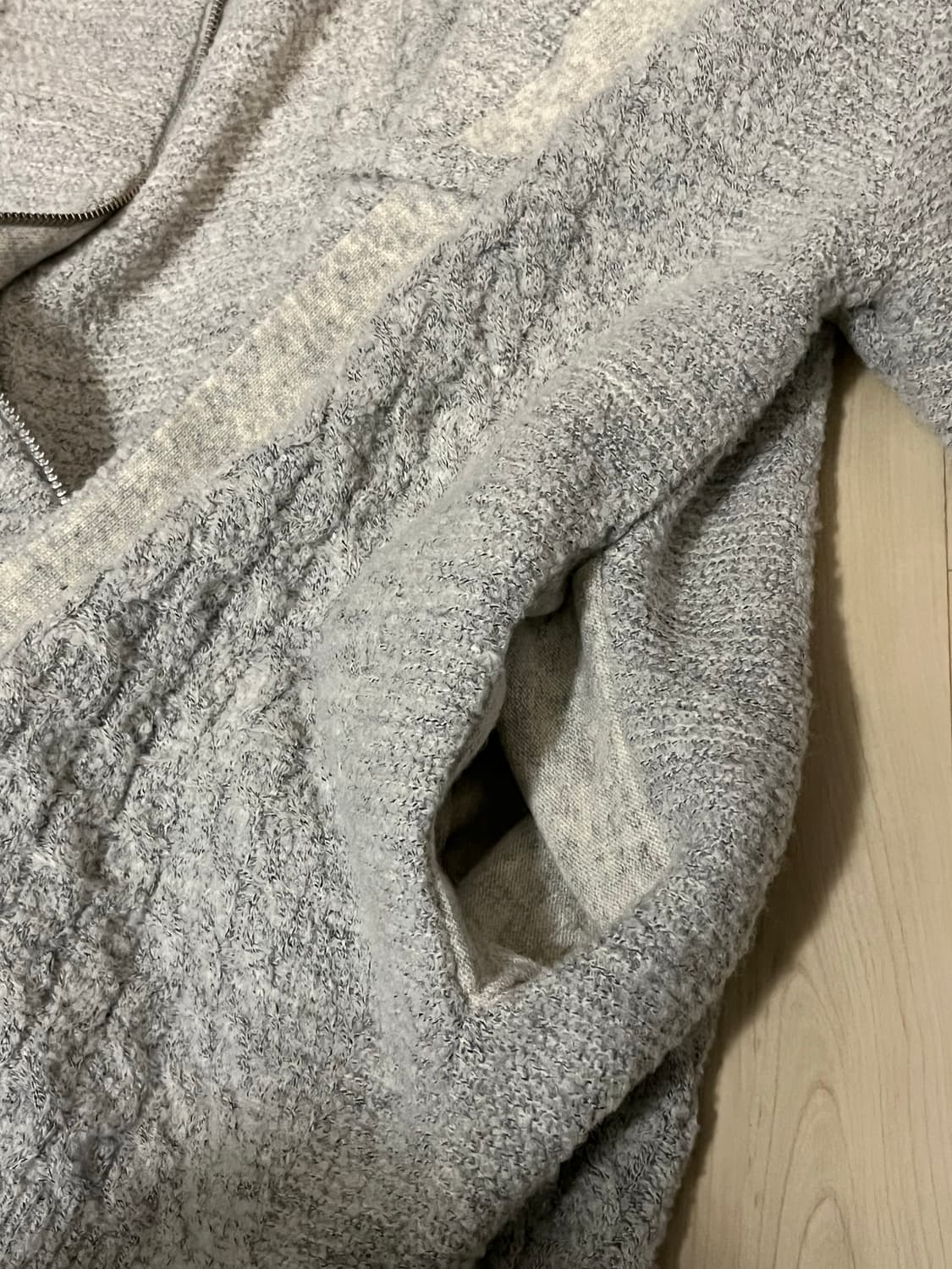 쿠어 후드집업 니트 상품이미지6