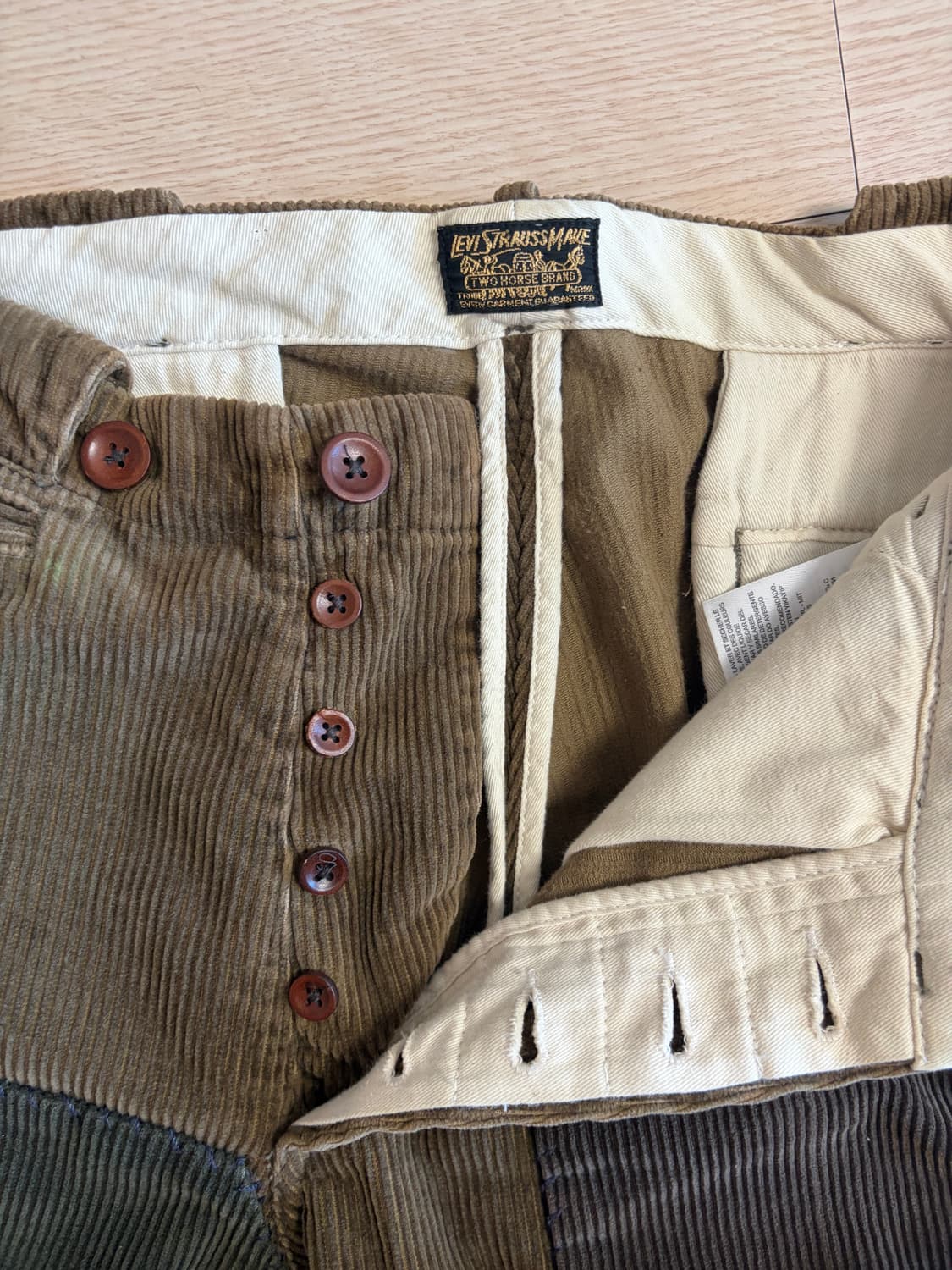 (30) LVC 리페어 1920‘s 코듀로이 팬츠 rrl 리바이스 청바지 상품이미지6