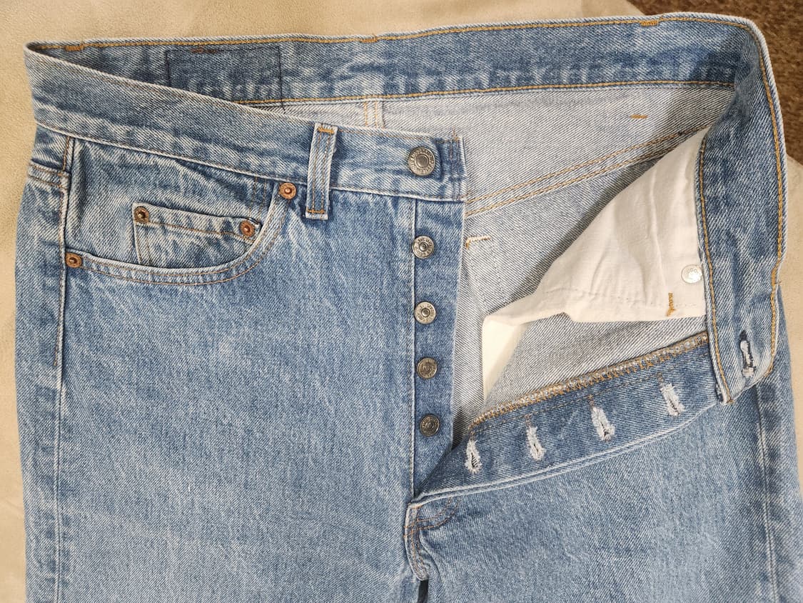 80s 빈티지 USA Levi's 리바이스 501 중청 W33 L32 상품이미지5