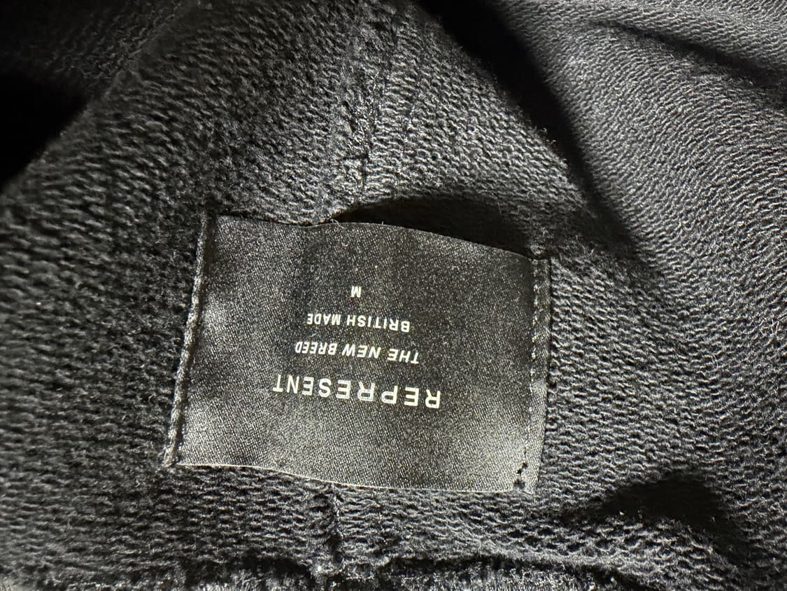 Represent 블랙 후드 집업 상품이미지3