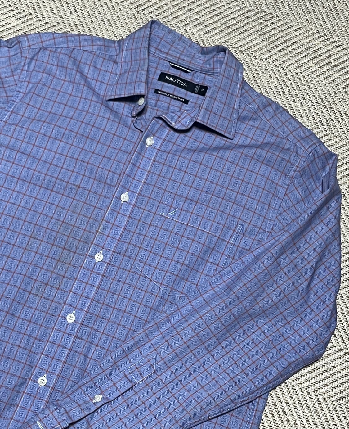 공용 노티카 체크 셔츠 남방 M 상품이미지8