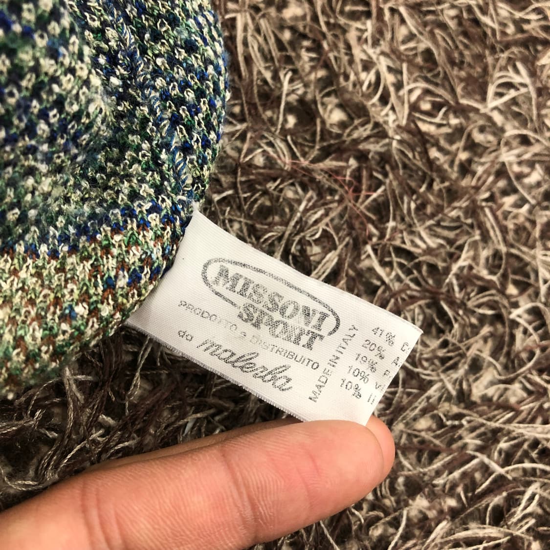 미쏘니 코튼 멀티컬러 패턴 가디건 상품이미지6