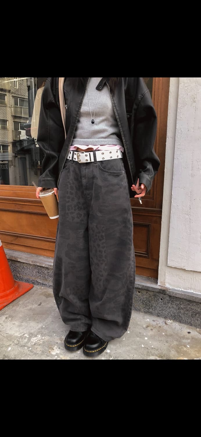 호피 오버핏 팬츠 상품이미지1