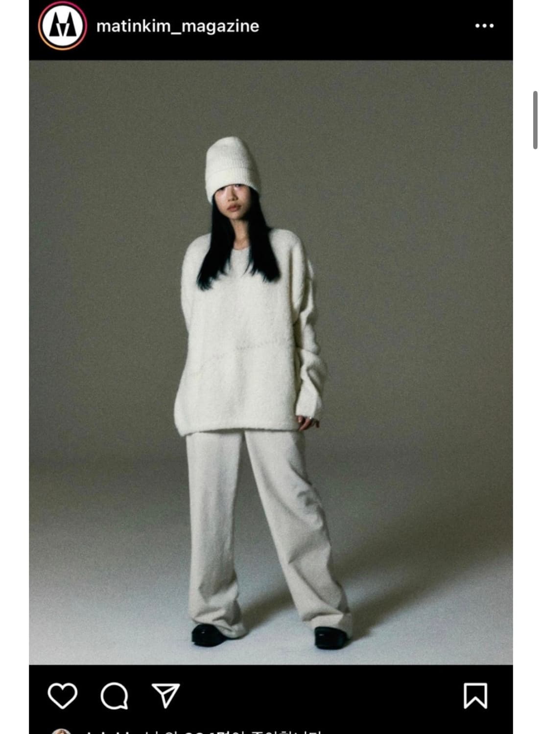 마뗑킴 스티치 오버핏 풀오버니트 상품이미지2