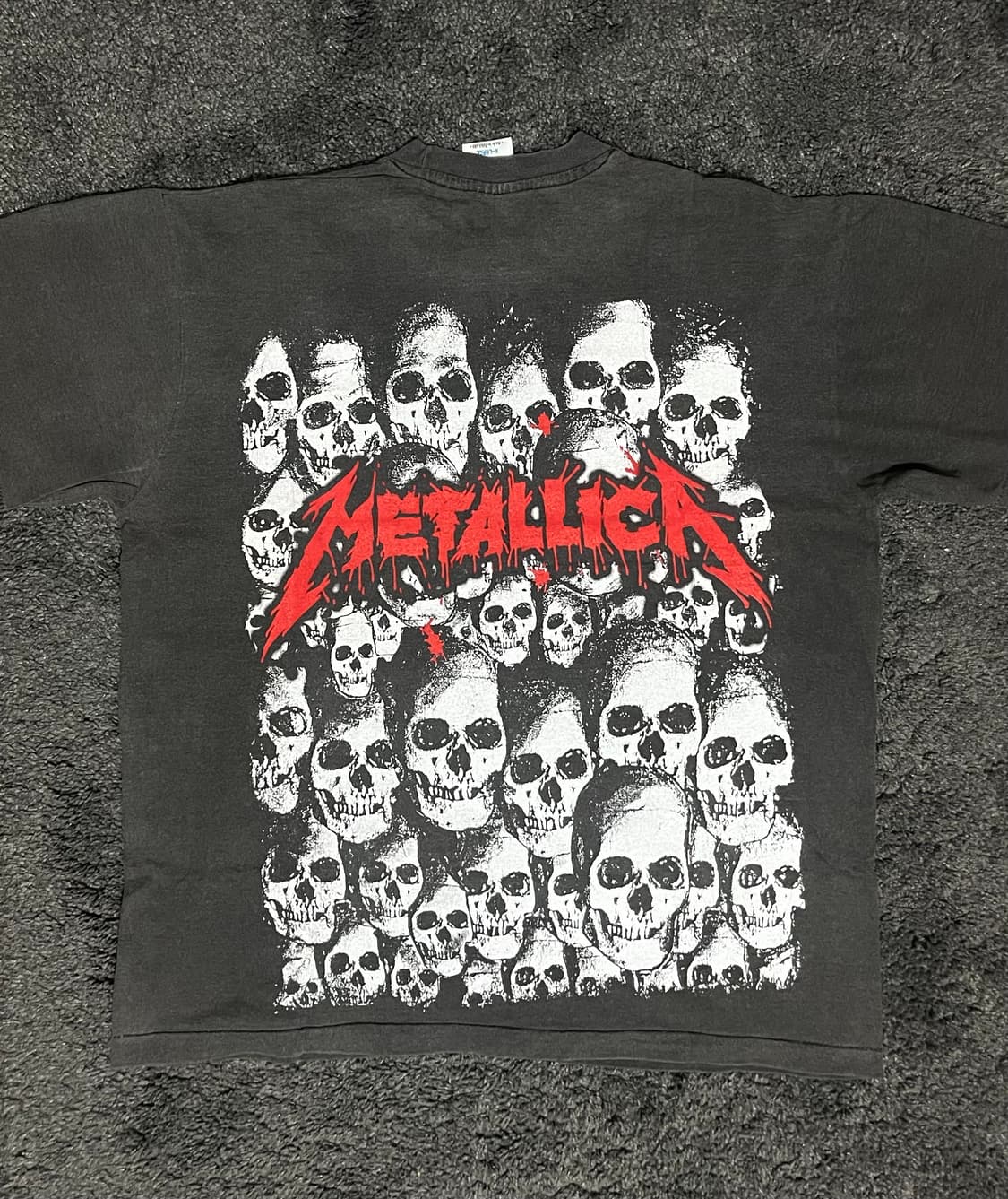 (rep) 빈티지 메탈리카 밴드 페이딩 티셔츠 상품이미지2