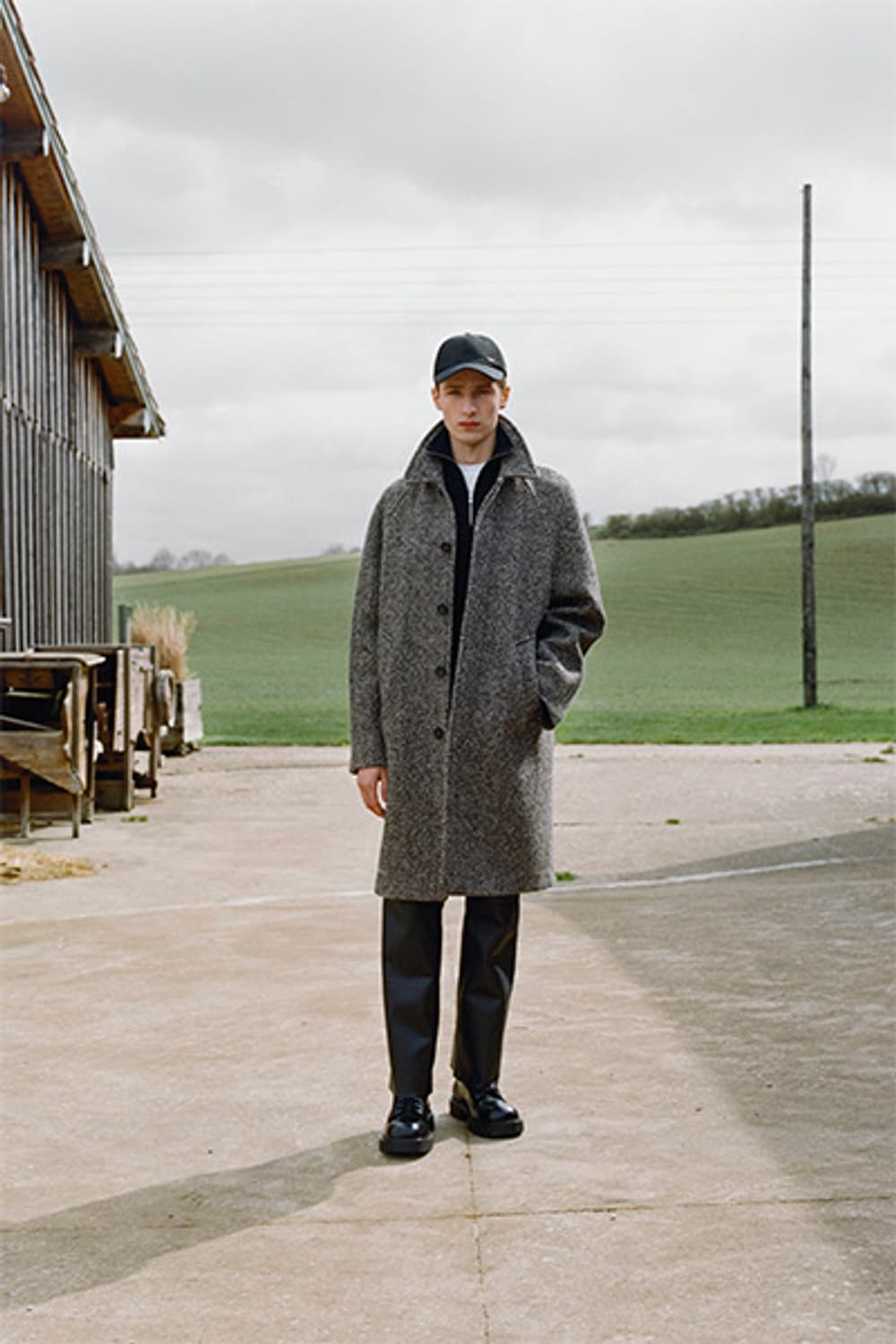 산드로옴므 23fw 헤링본 발마칸 코트 상품이미지8