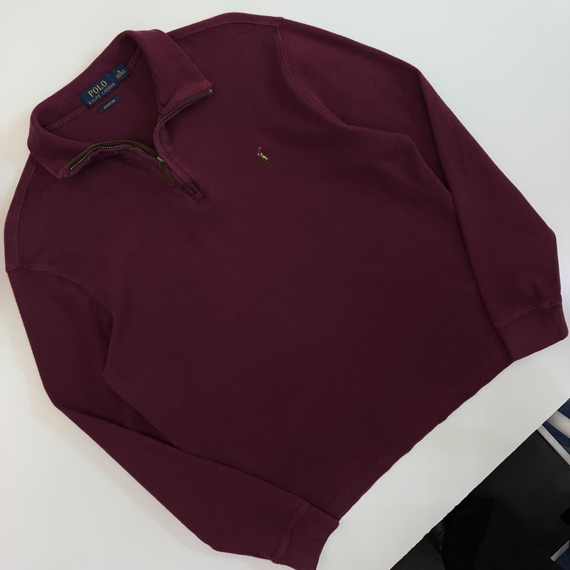 Polo  폴로 랄프로렌 자수 에스테이트립 반집업 스웨트셔츠 상품이미지2