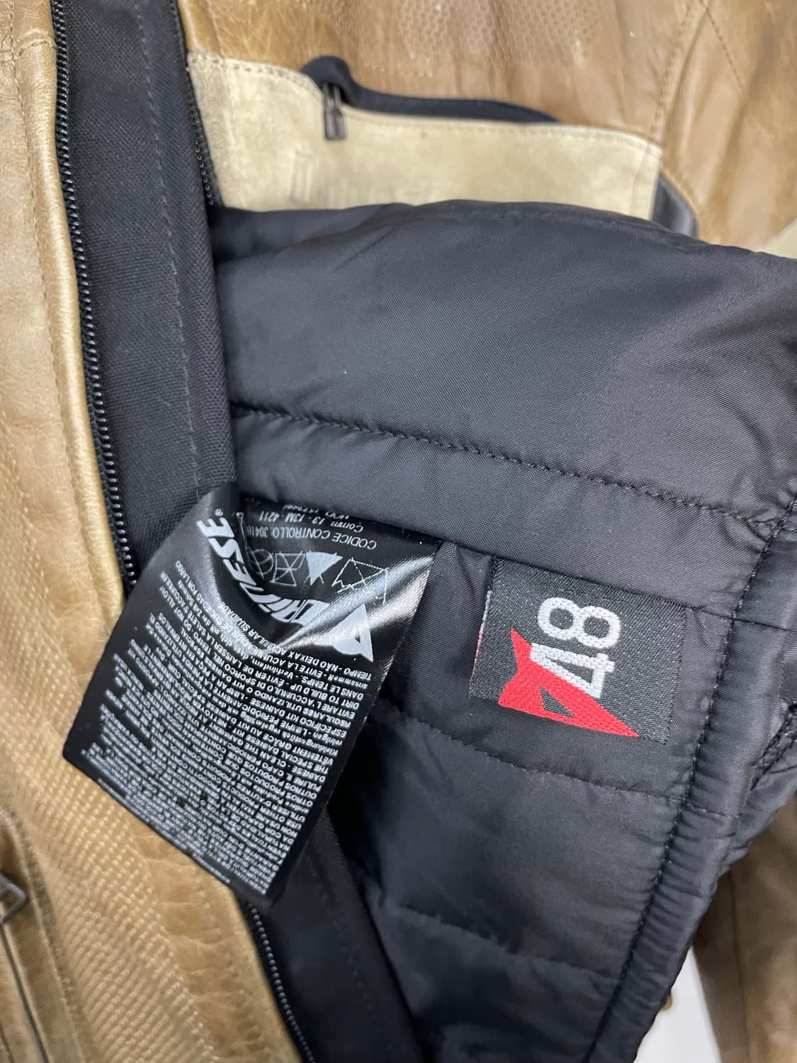 다이네즈 브라운 레더 바이커 자켓 H1725 상품이미지4