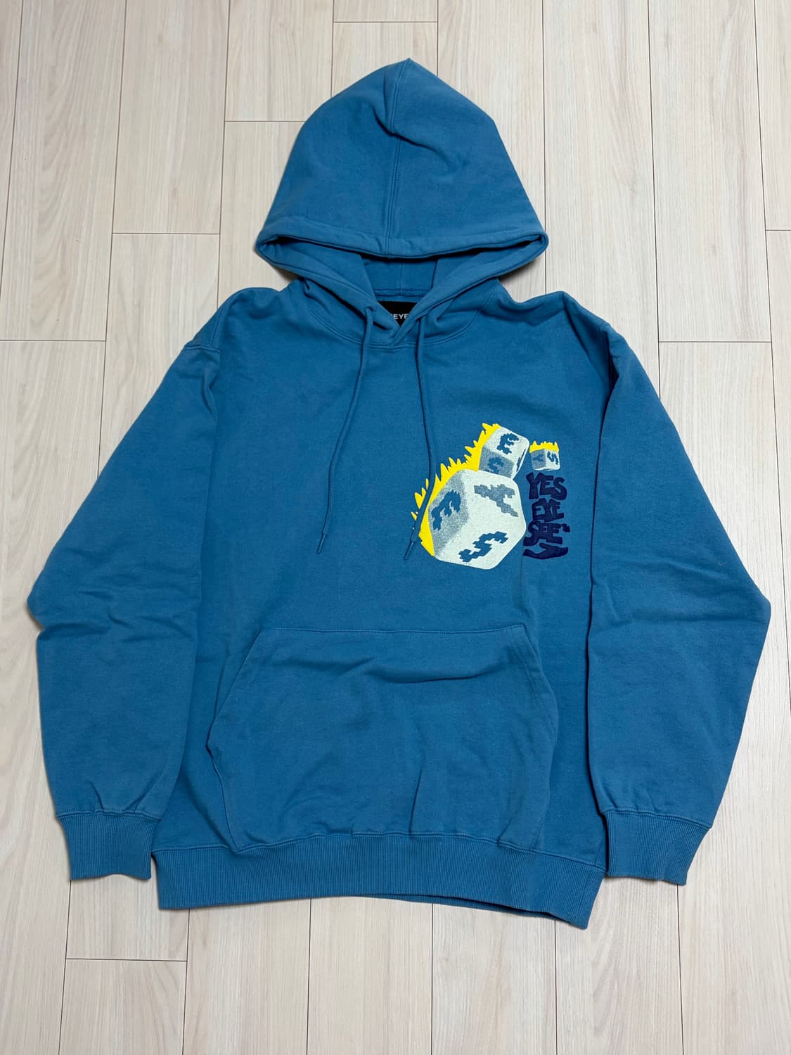 예스아이씨 Y.E.S Dice Hoodie Light Blue (S) 상품이미지2
