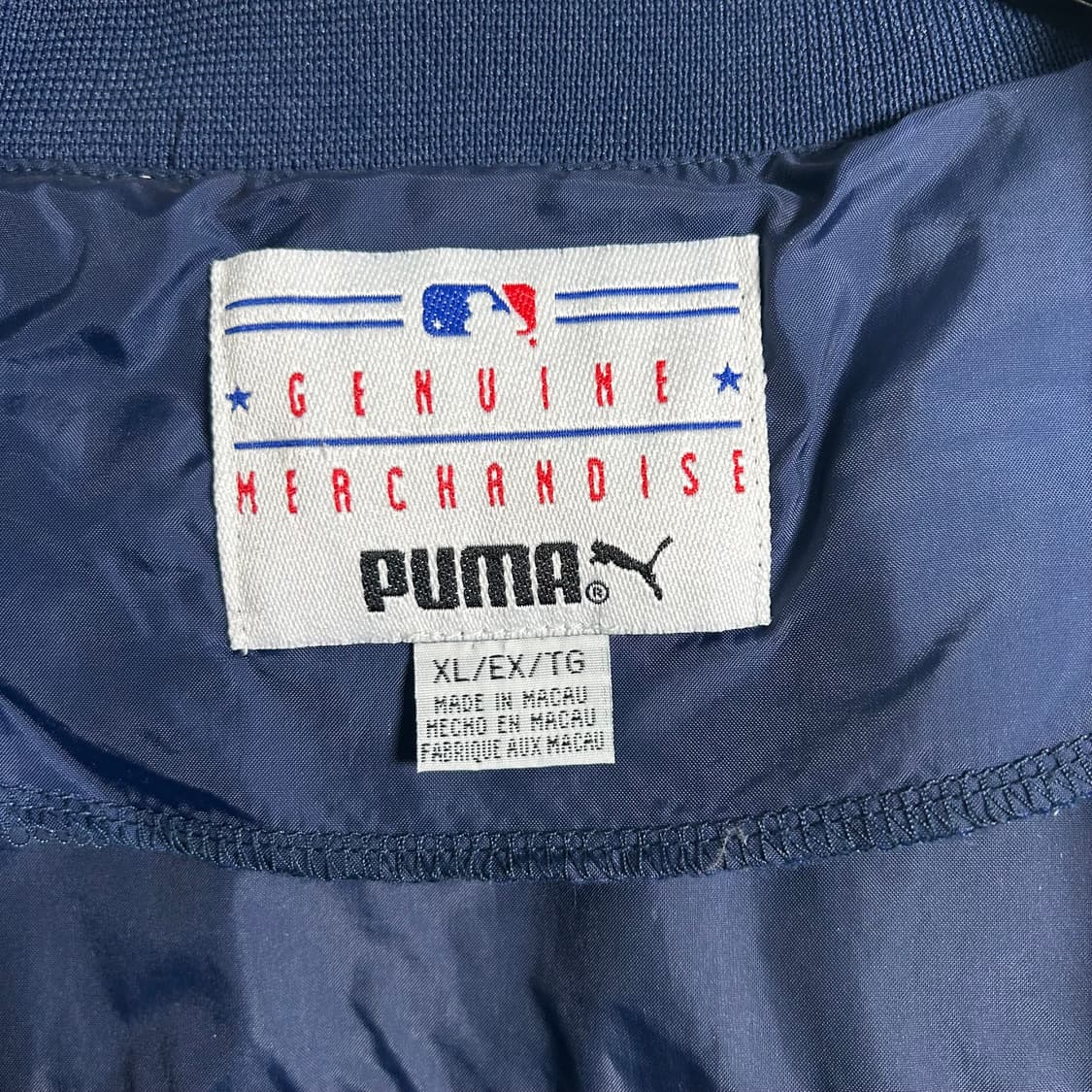 (XL) 90s 퓨마MLB 뉴욕양키스 빅로고 바람막이 자켓 상품이미지9
