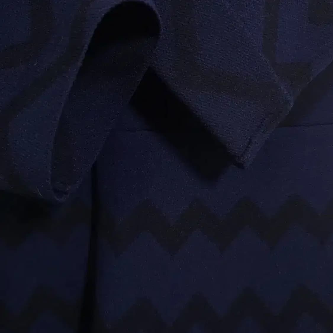 마쥬 네이비 지그재그 패턴 원피스 2사이즈 상품이미지8