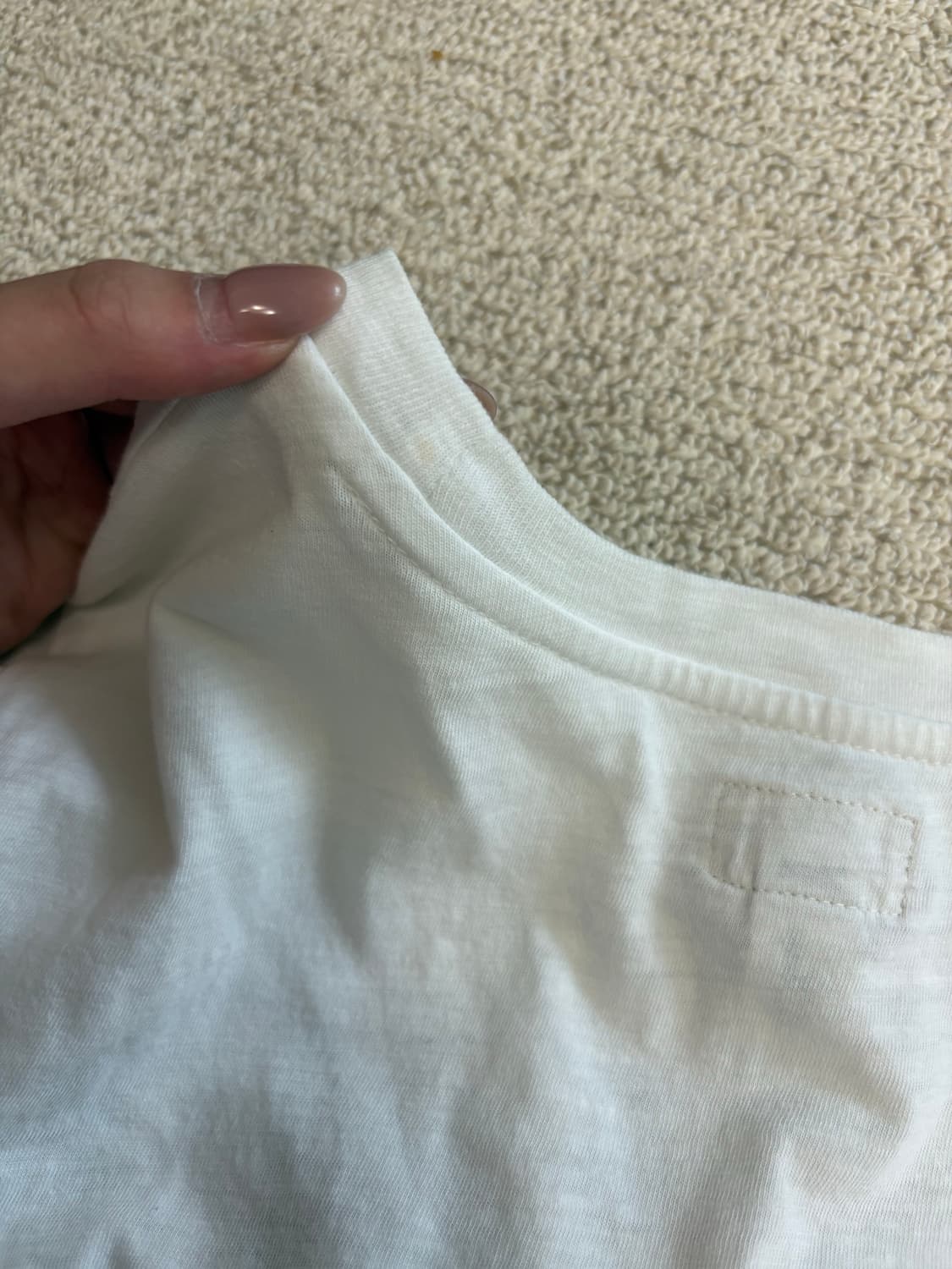 (W) 폴로 랄프로렌 데님 서플라이 로고 티셔츠 화이트 상품이미지7