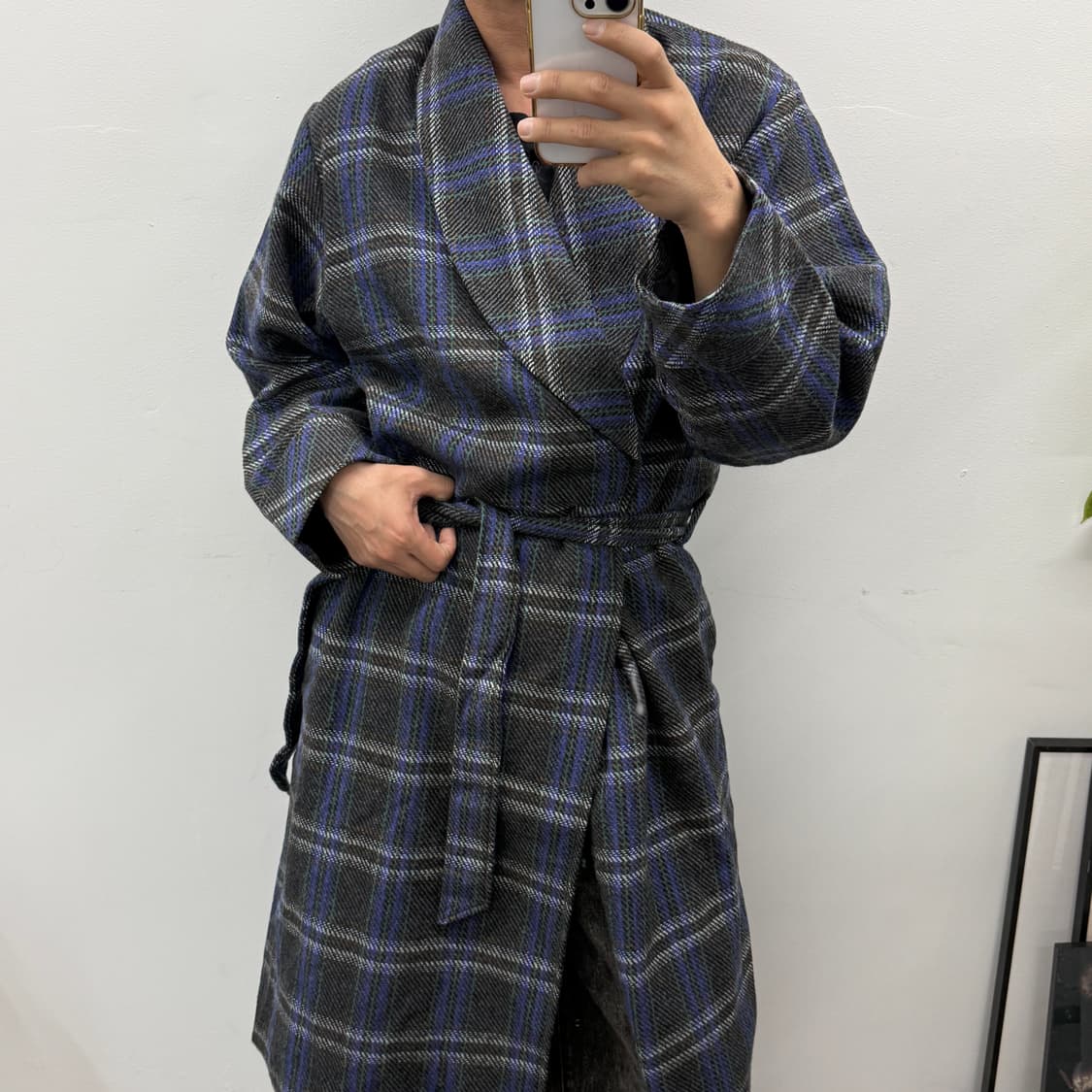 VASSARETTE 체크 코트 상품이미지3