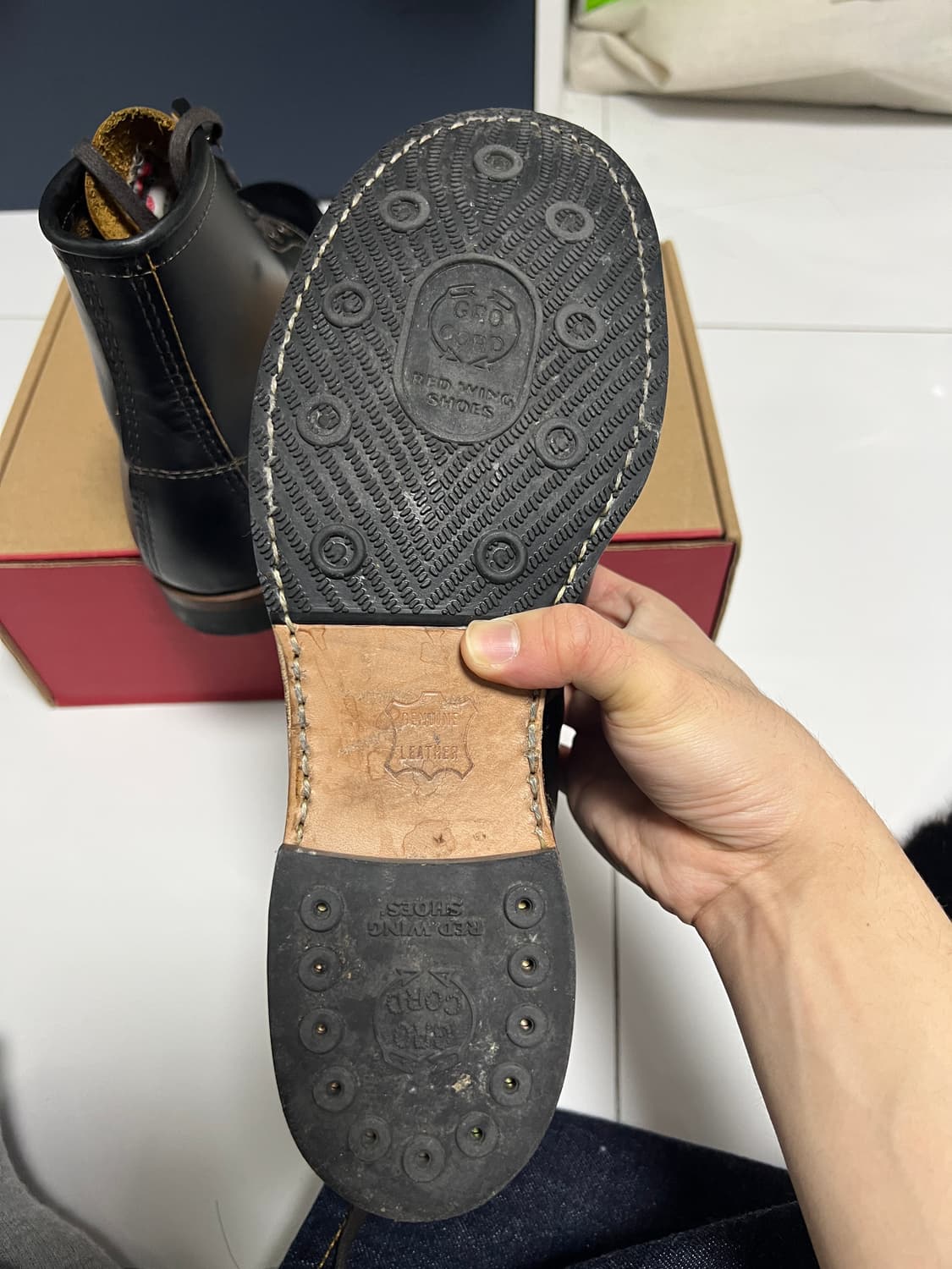 택포58) 레드윙 벡맨 9060 플랫박스 8.5D 265 클론다이크 상품이미지6