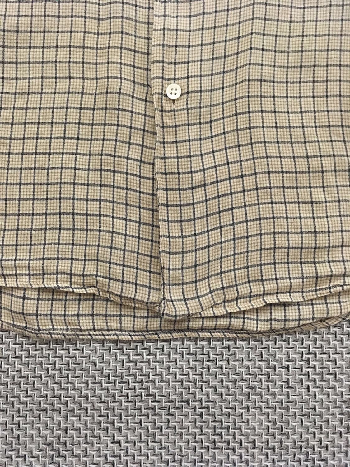 90s Bonnard 100% linen b.u check shirts 상품이미지4