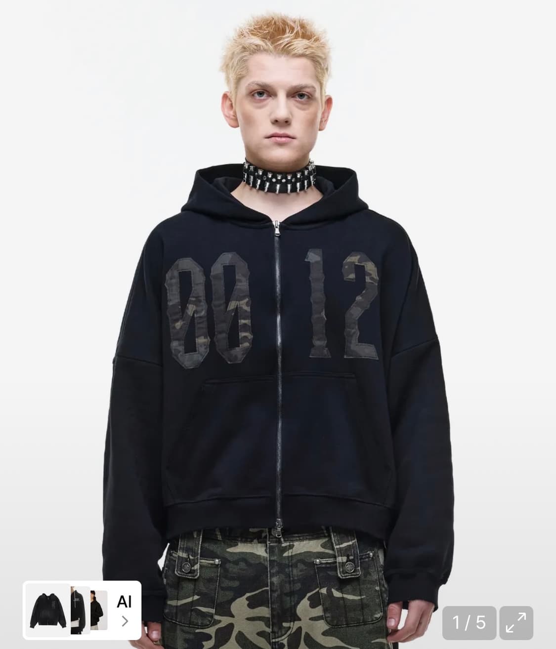 오퍼스 0012 Op. 03 P.F.P HOOD ZIP BLACK 상품이미지1