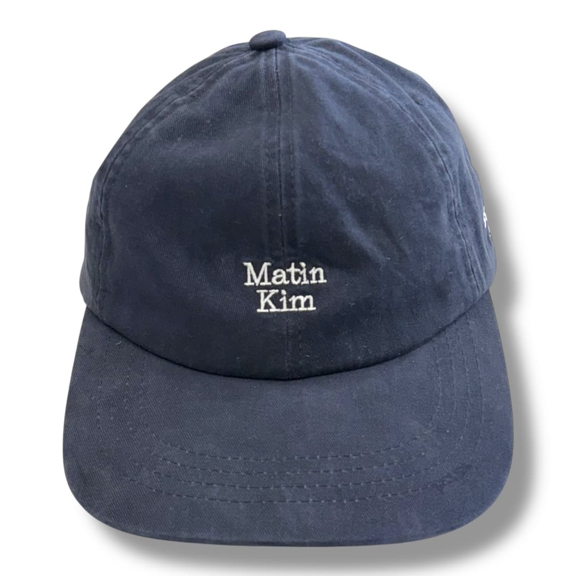 Matin kim 일자 챙 네이비 볼캡 상품이미지1