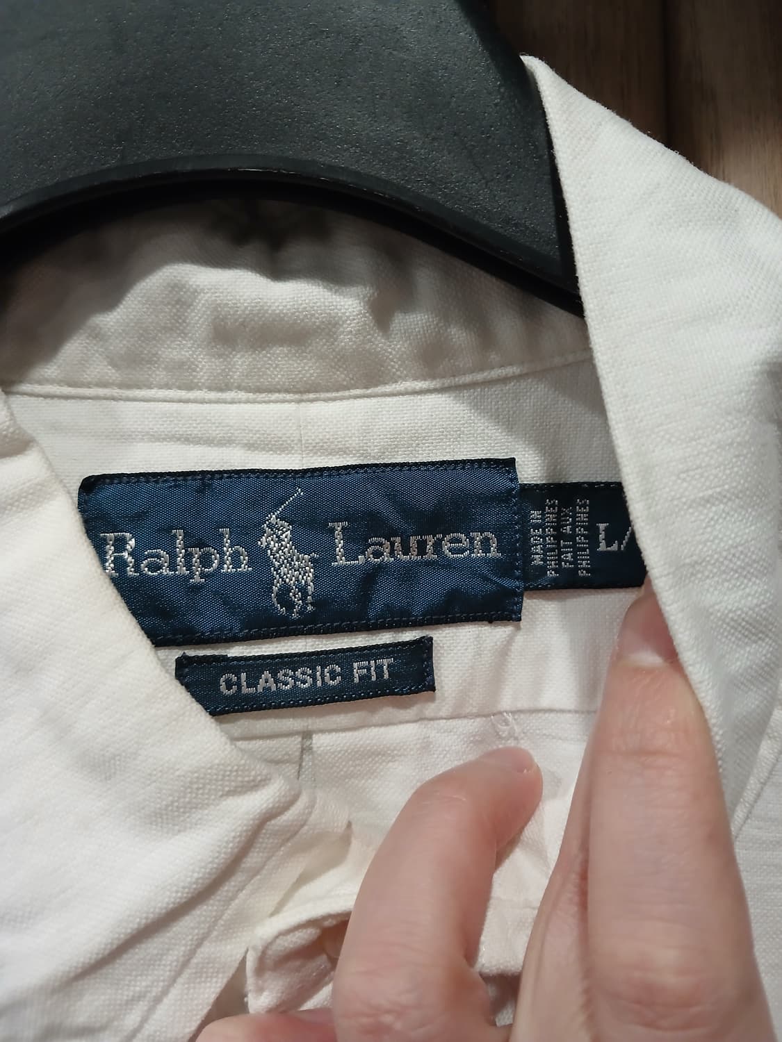 무배) 폴로 랄프로렌 옥스포드 로고 반팔셔츠 - L 상품이미지3