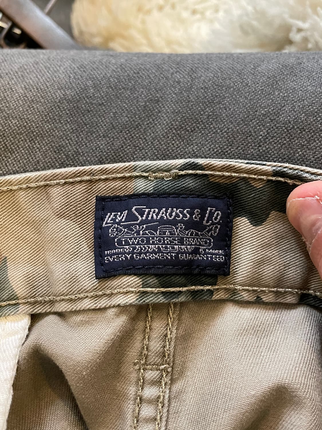 리바이스 카모 카고 반바지 화이트탭 상품이미지4