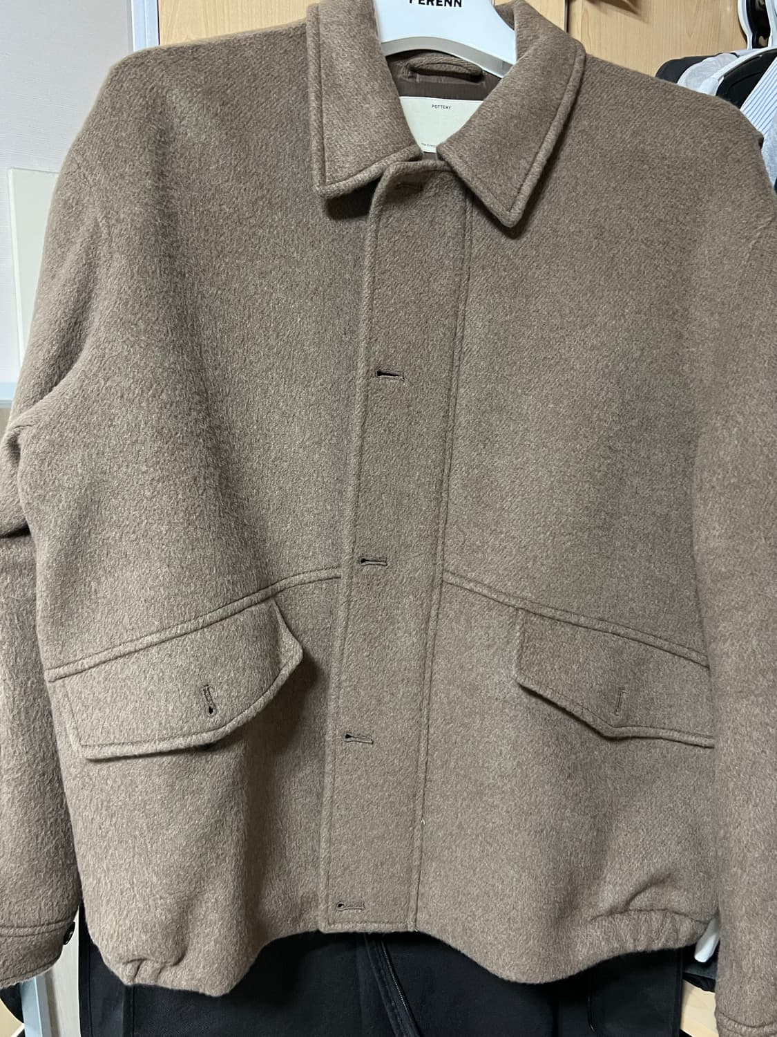 포터리 울 캐시미어 블렌드 블루종 카멜 4사이즈 상품이미지2