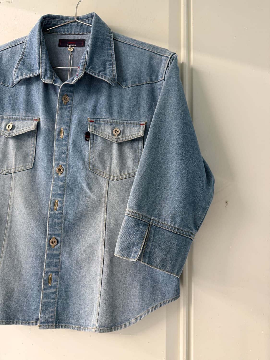 일본빈티지 FLASH BLUE 데님 셔츠자켓 상품이미지8