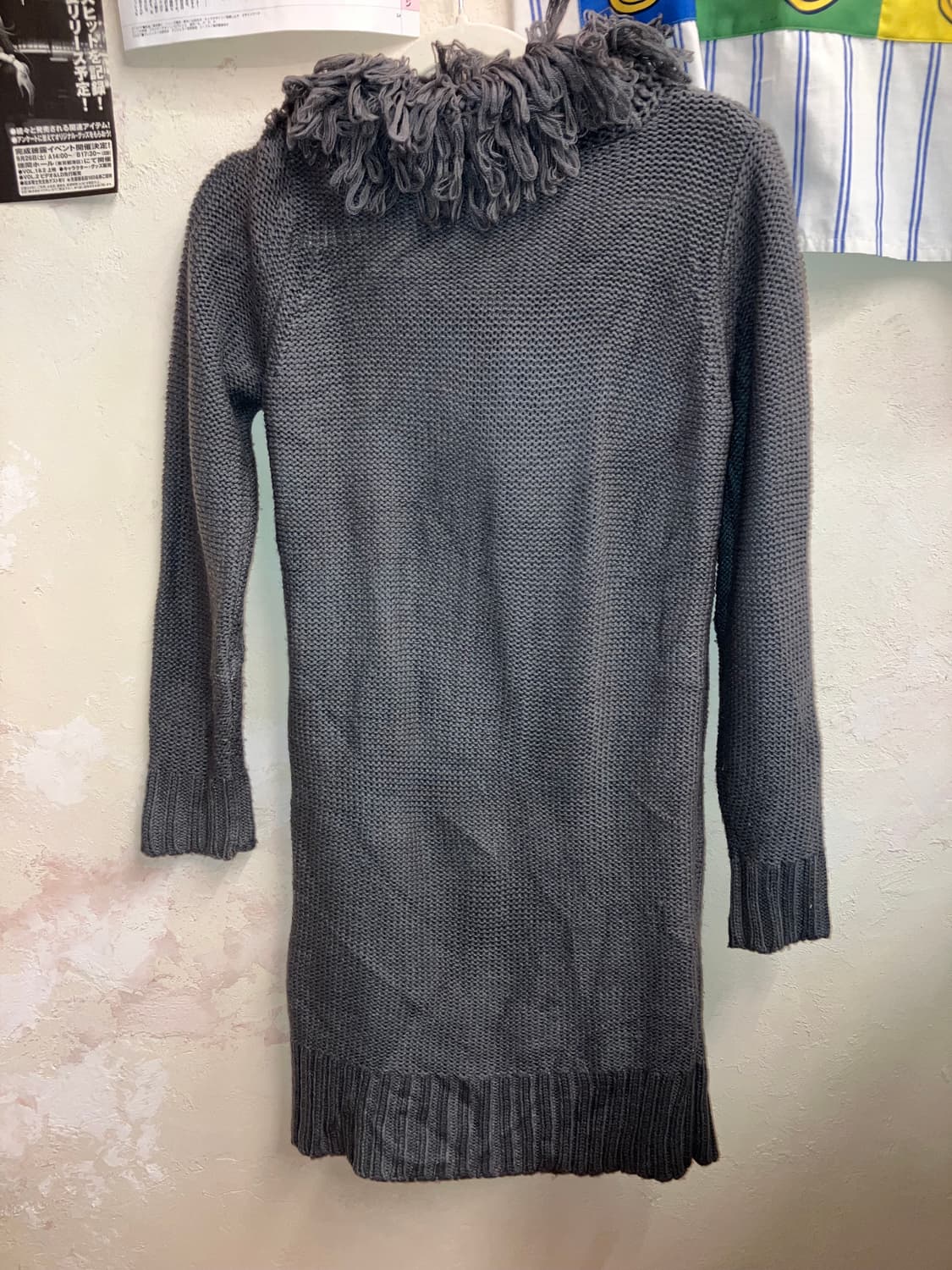 JPN 그런지 롱 케이블 가디건 상품이미지6