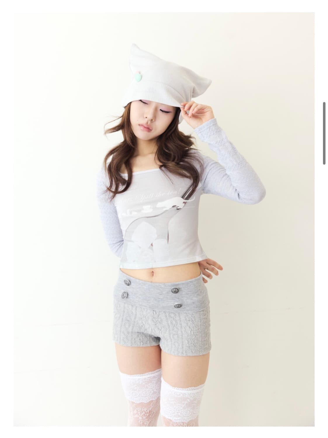 honkyo 혼쿄 Catty Key Beanie 고양이귀 비니 상품이미지3