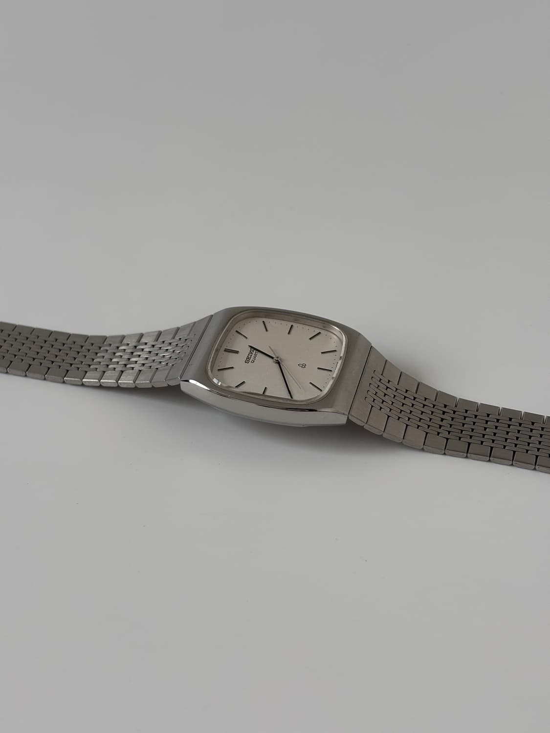 세이코 빈티지 시계 1980년대 Chariot 스퀘어 실버 쿼츠 상품이미지6