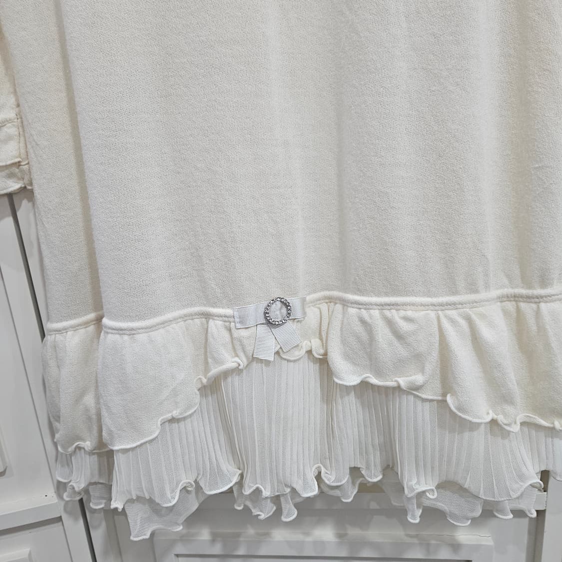 엑시즈팜(Axes Femme) 프릴 레이어드 롱 가디건 상품이미지6