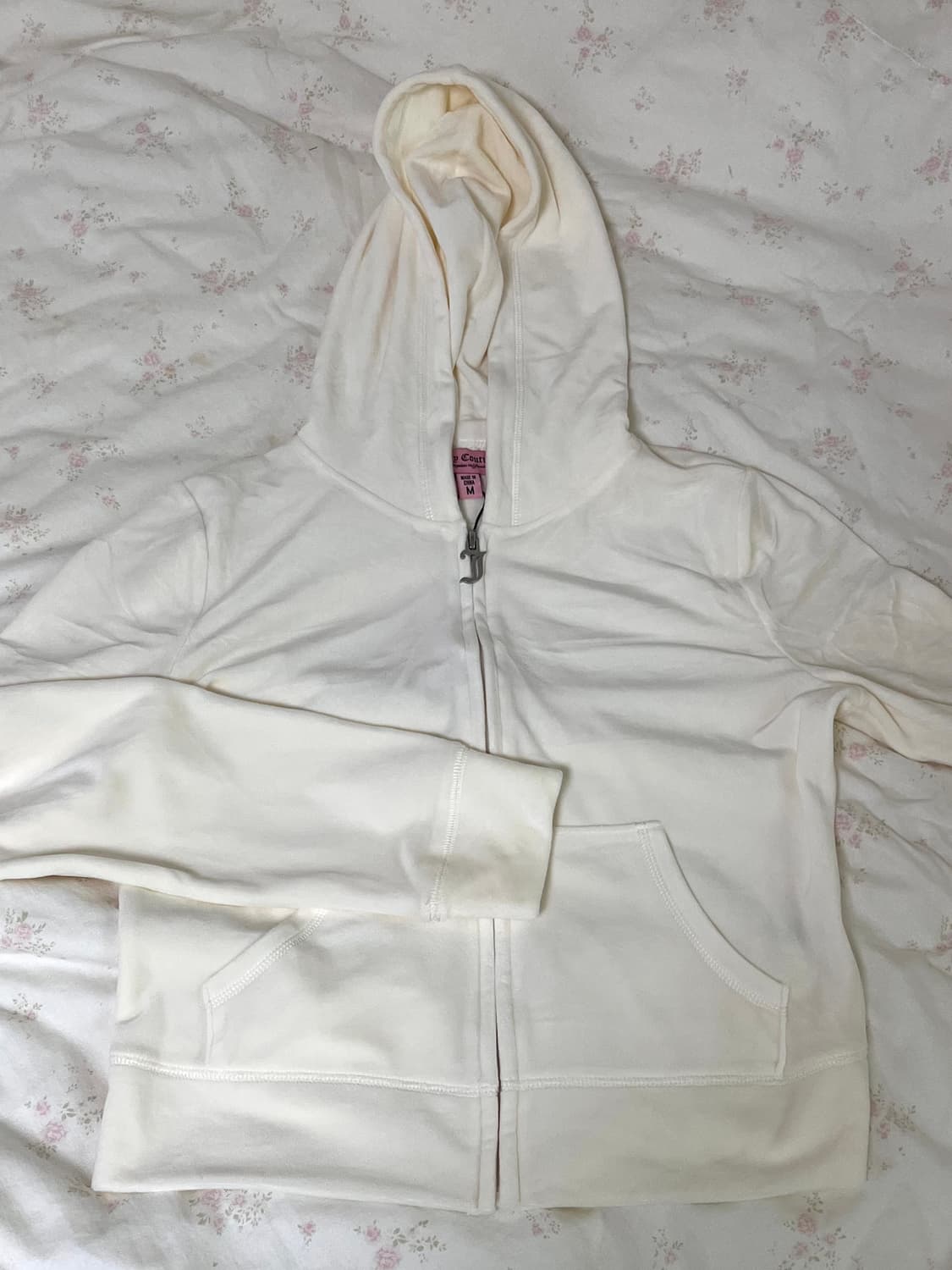 쥬시꾸뛰르 오이스터 벨루어 집업 반바지 집업 세트 상품이미지2