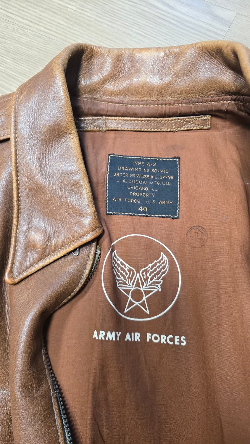 구 리얼맥코이 A2 가죽 자켓 40사이즈 상품이미지2