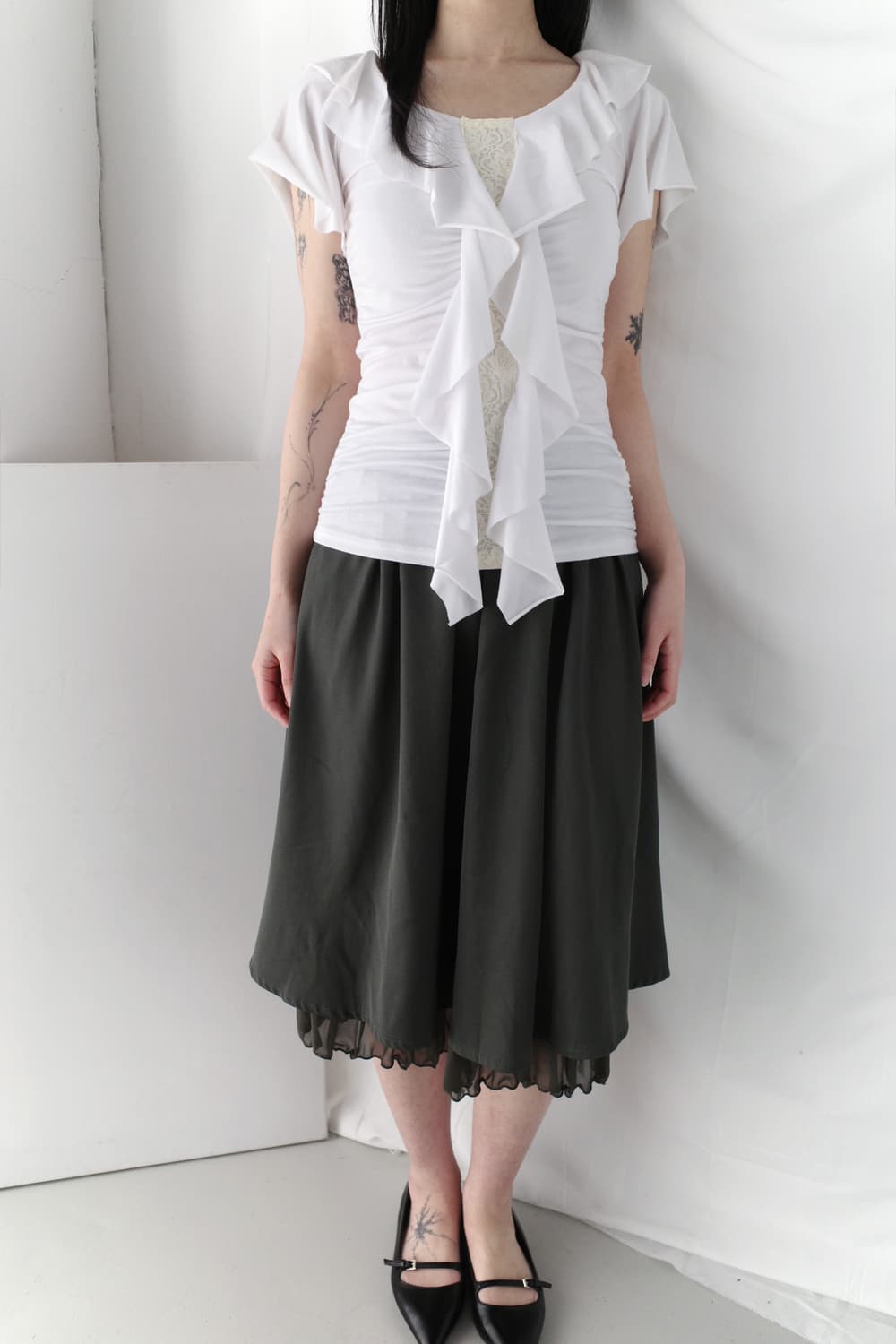 lace frill half T 상품이미지6