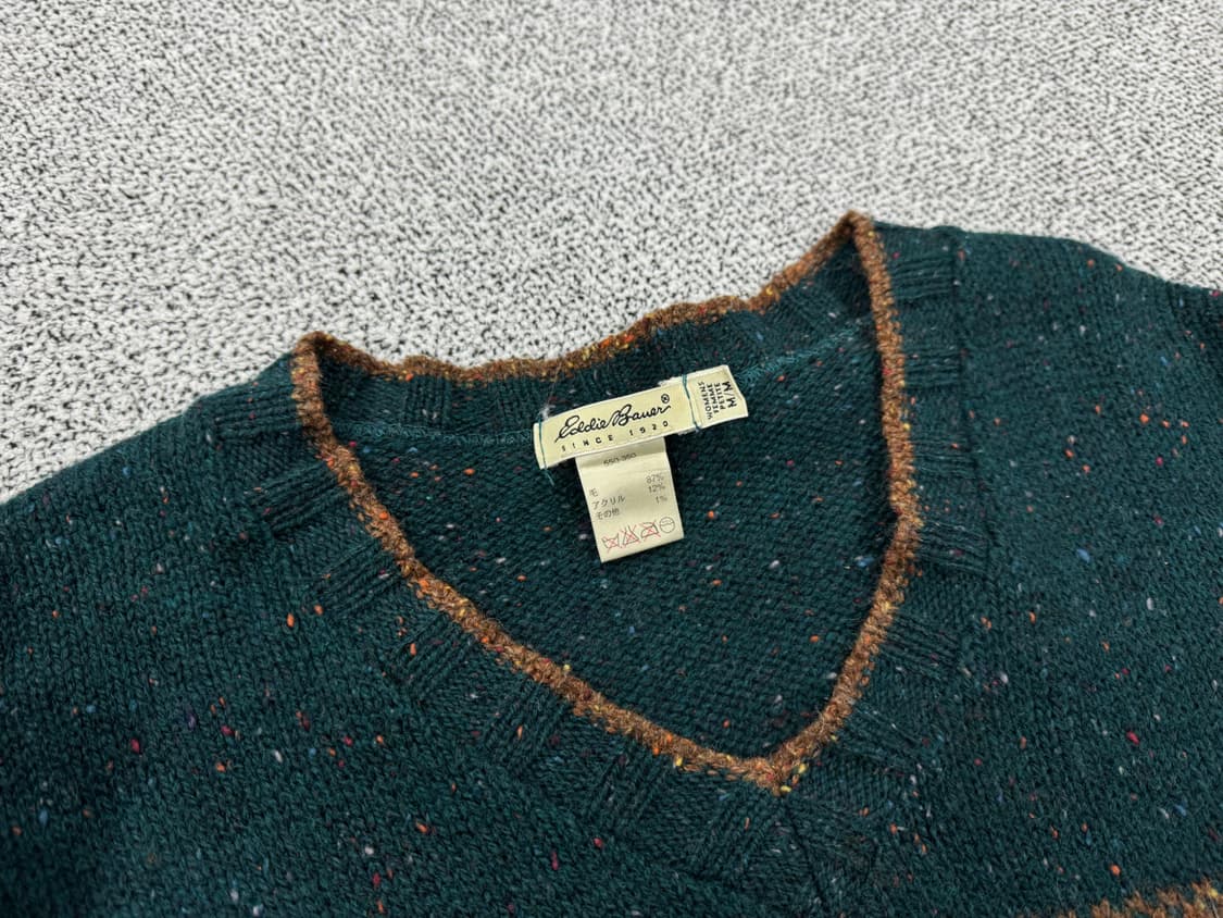 에디바우어 USA 90s 울혼방니트 상품이미지4