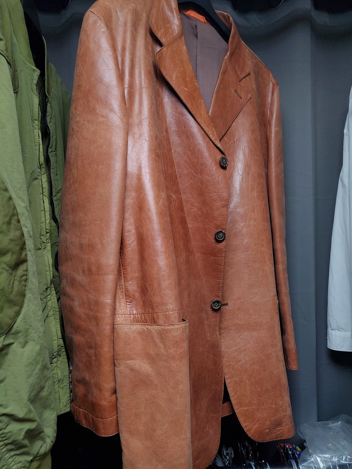 폴스미스 리얼레더 자켓(착샷참고 상품이미지5