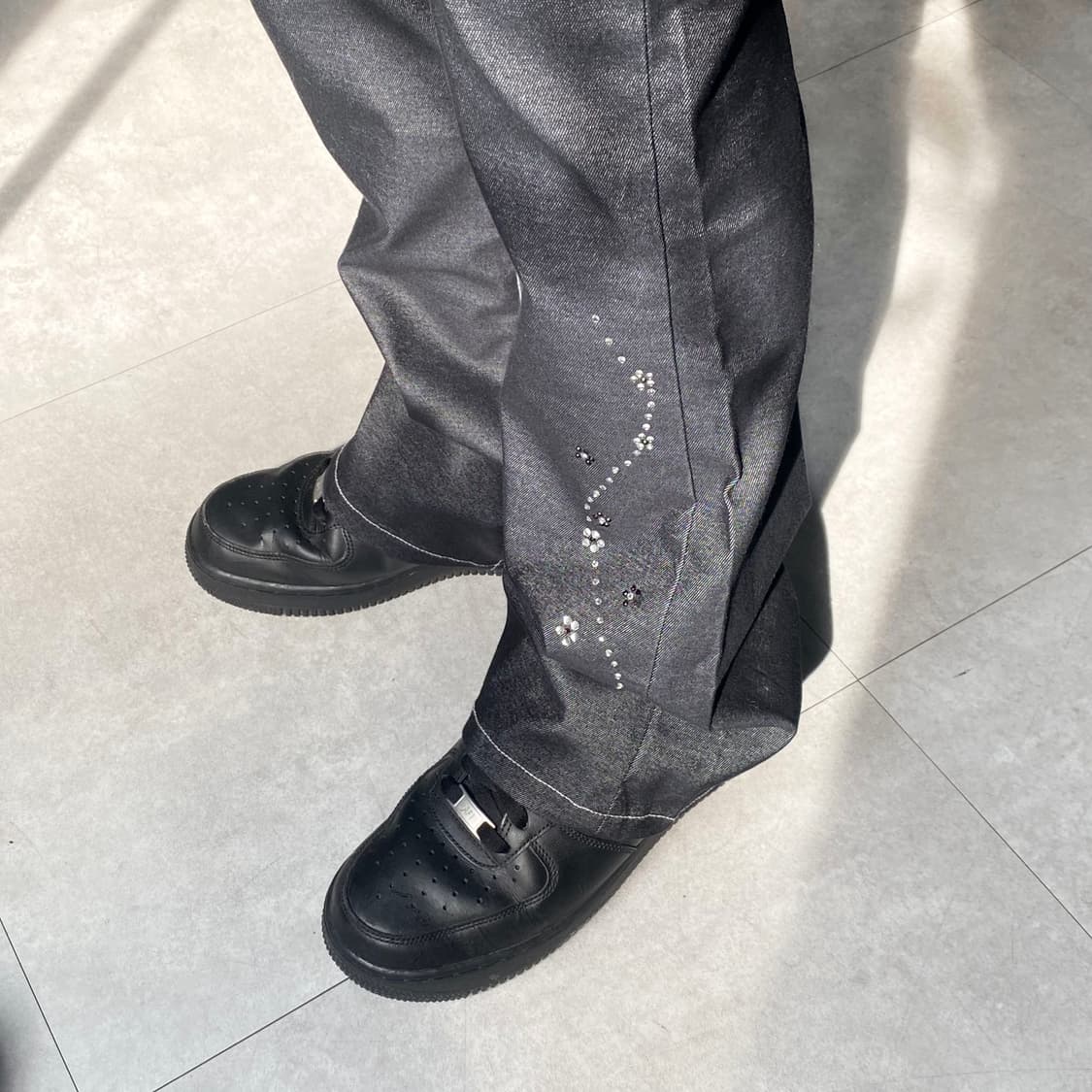 g.jon 플로랄 큐빅 부츠컷 팬츠 상품이미지10