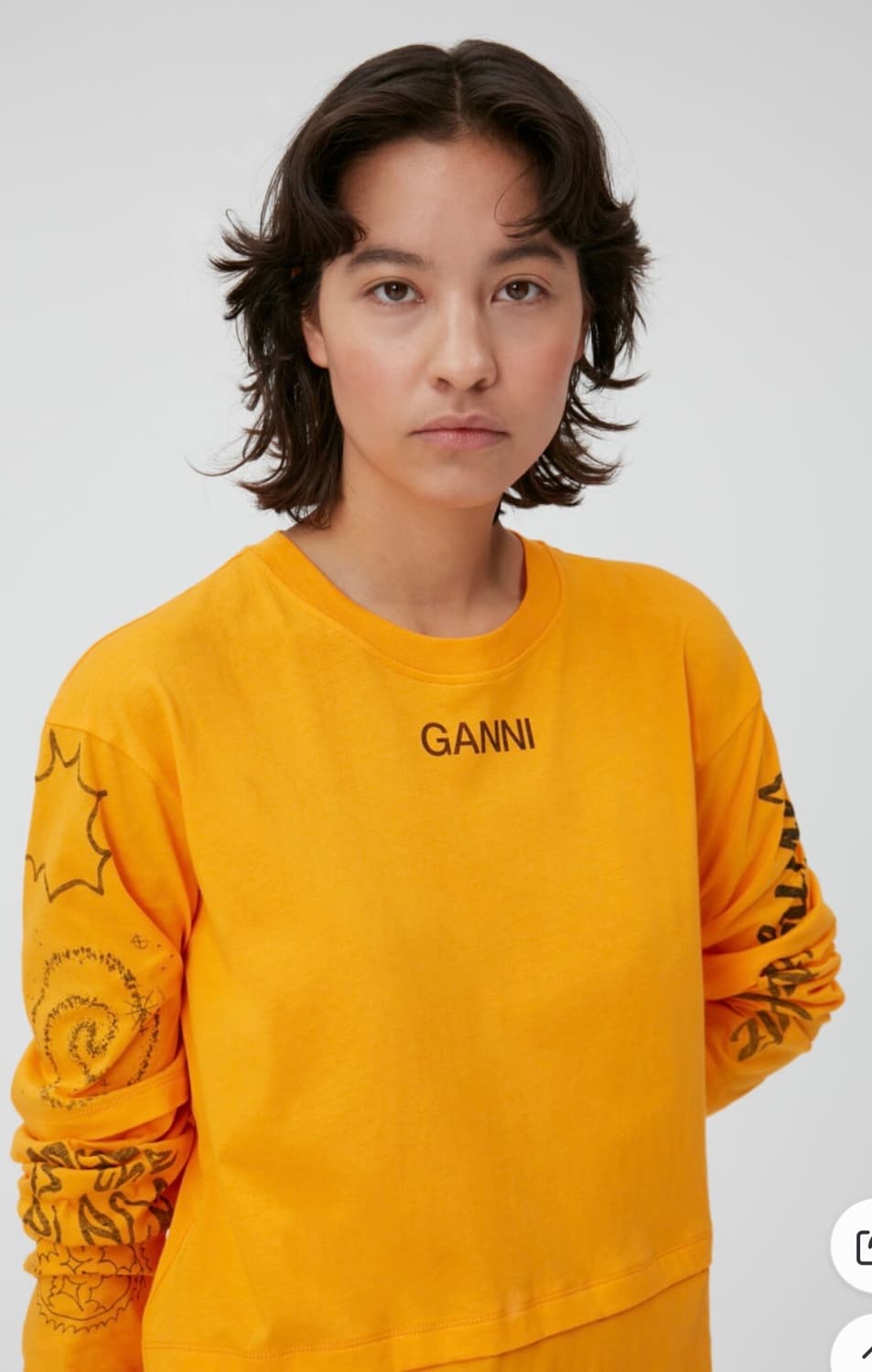 GANNI 롱 슬리브 티셔츠 판매 상품이미지2