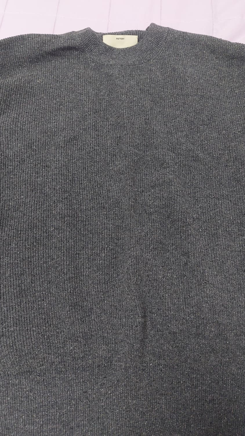 Pottery Comfort Crewneck Knit_Charcoal 상품이미지1