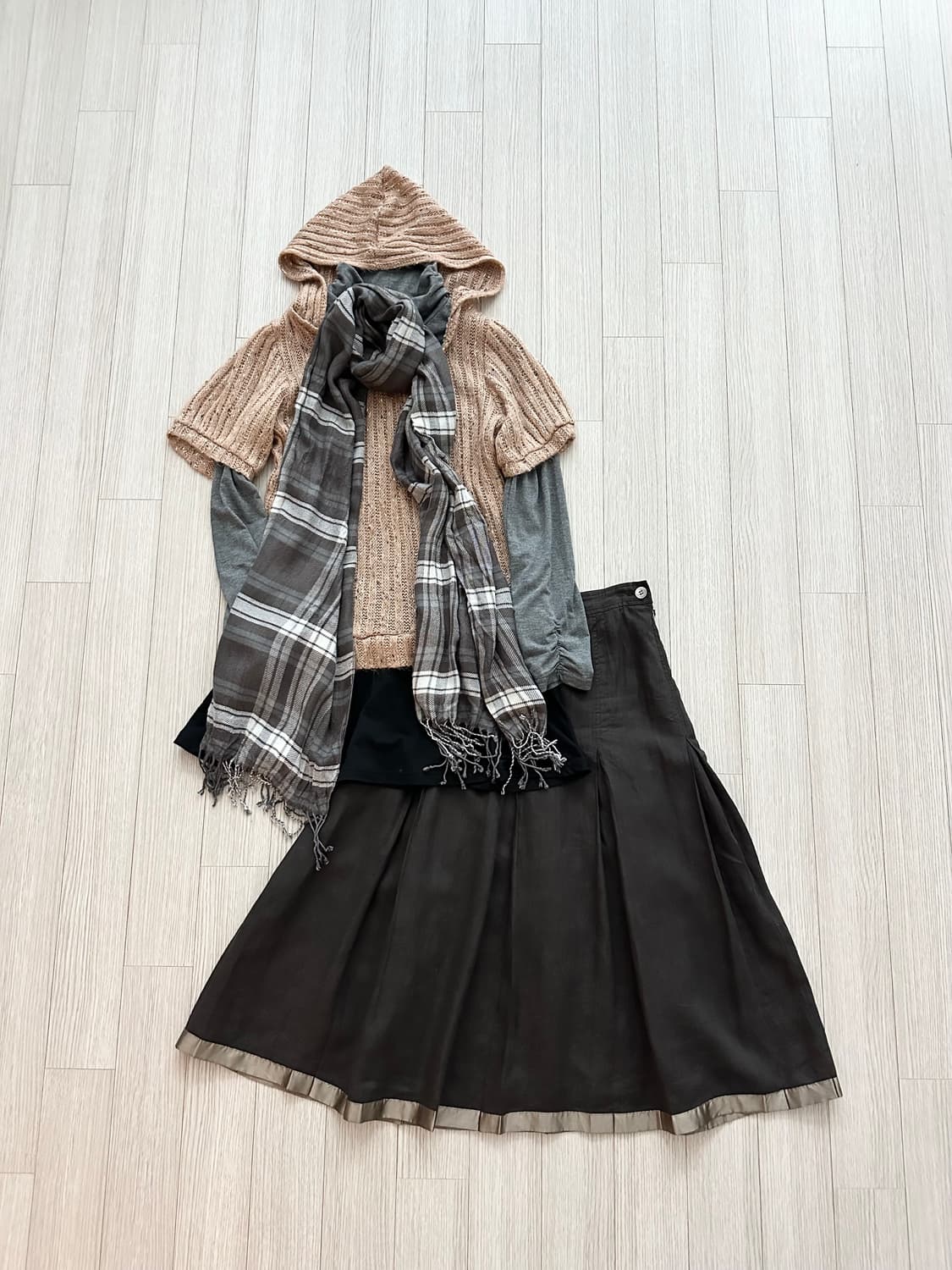 jpn 하구미 스즈코 모리걸 갸루 히피 레이어드 코디세트 상품이미지2