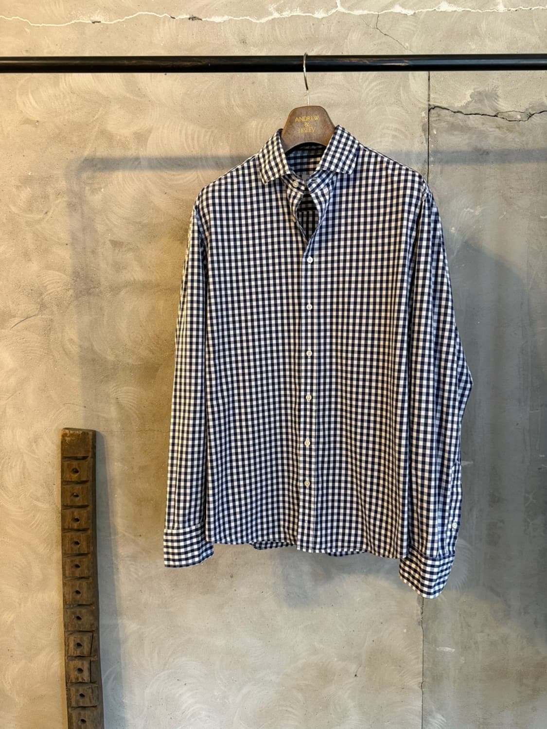 마리아노 깅엄 체크 셔츠 100 상품이미지1