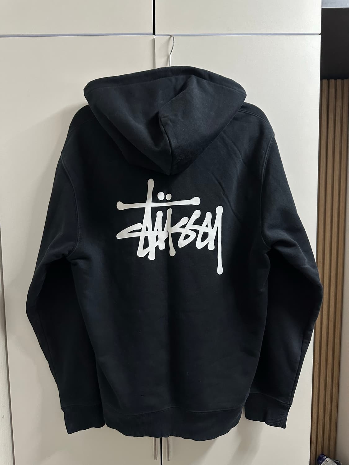 스투시 베이직 후드티 블랙 M 상품이미지1