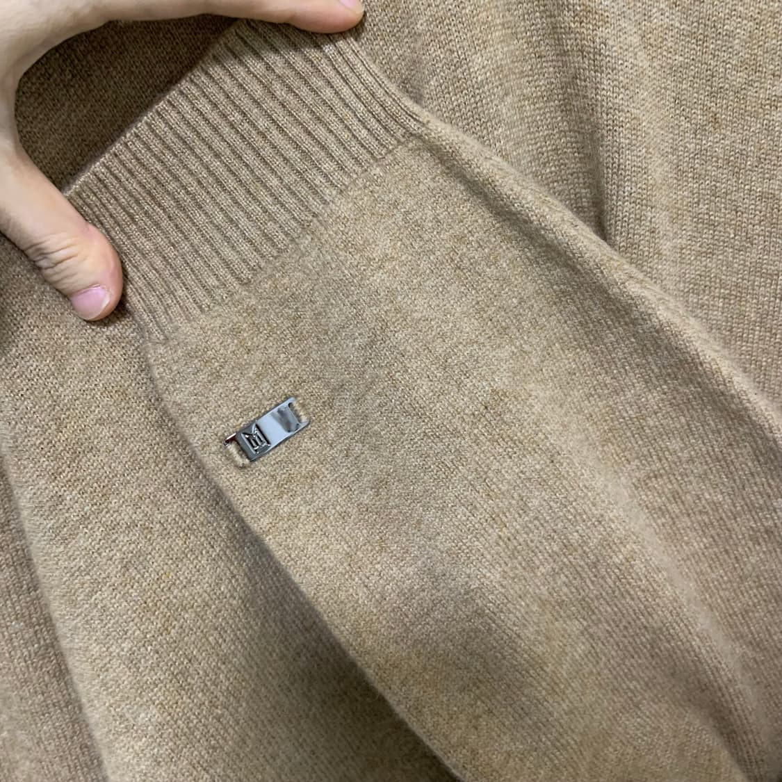 빈티지 캐시미어 100% 105사이즈 남성 니트 브라운 상품이미지4