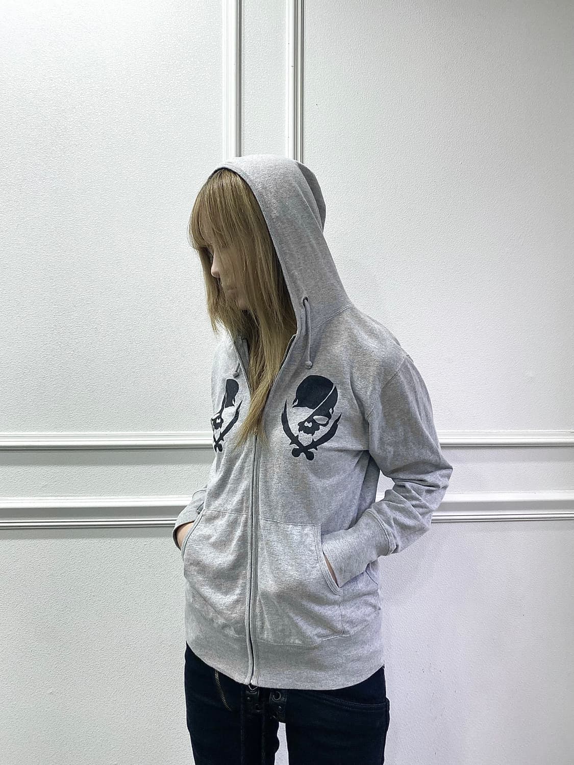 [JPN Brand] Skull Print Hoodie Zip Up펑크 상품이미지7