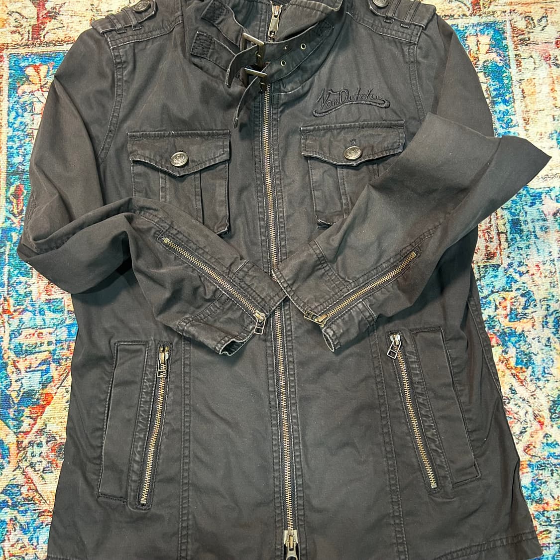 [M] 본더치 견장 야상 자켓 상품이미지5