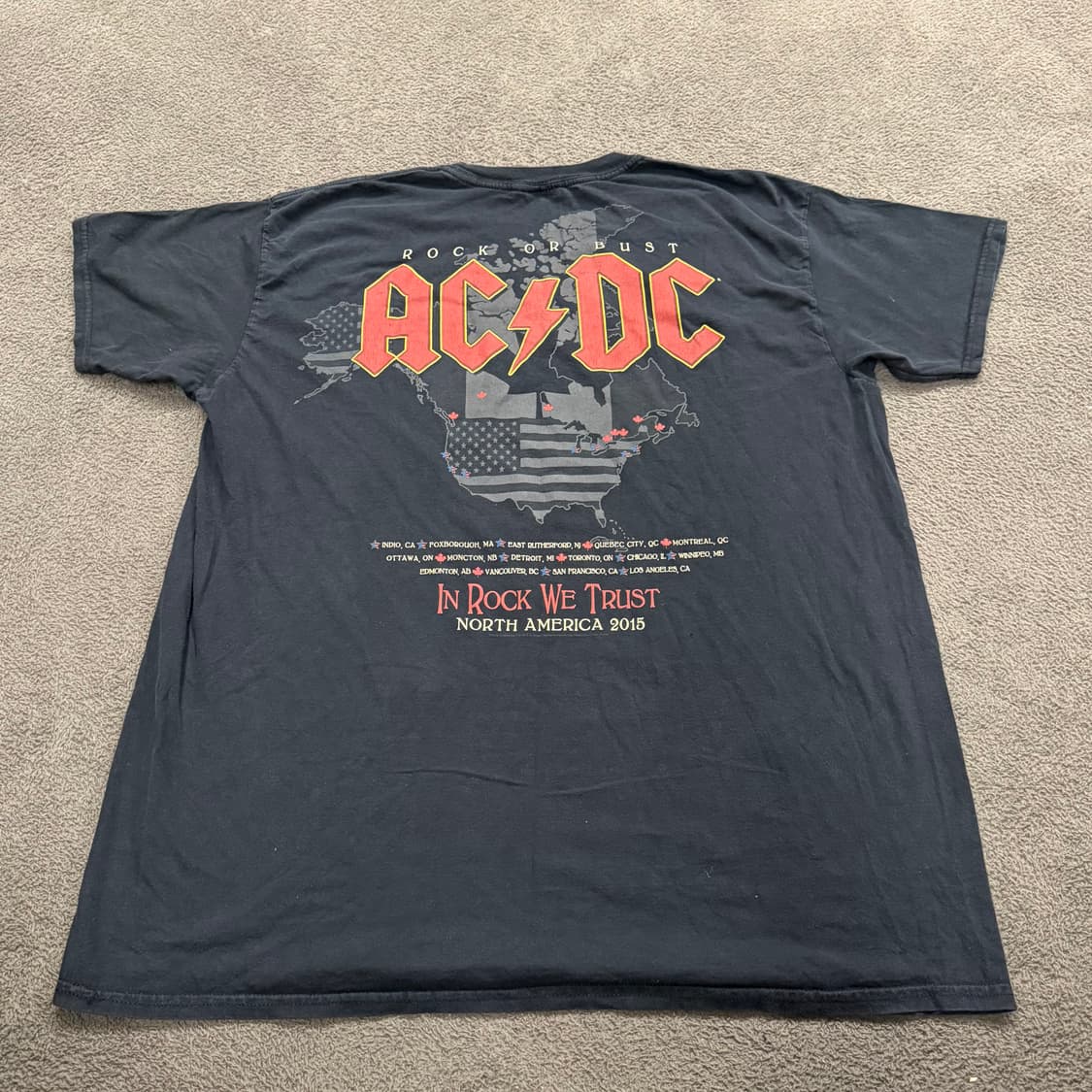 [정품/XL] ACDC Rock or Bust 반팔티셔츠 락티 c1 상품이미지3