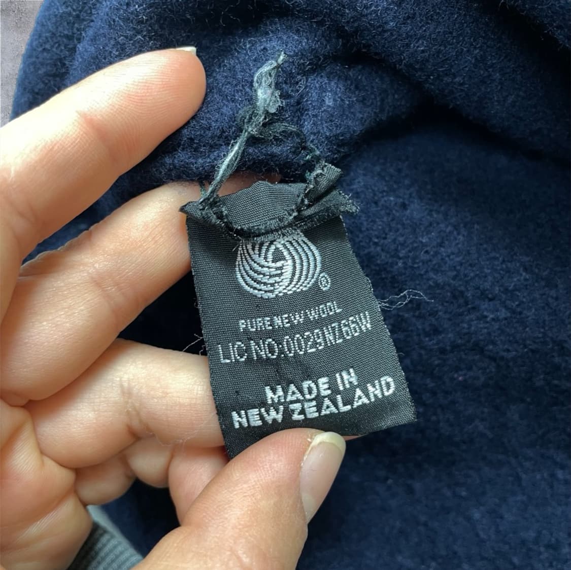 라일앤스스코트 네이비 스트라이프 퓨어 램스울 니트 가디건 S 상품이미지3