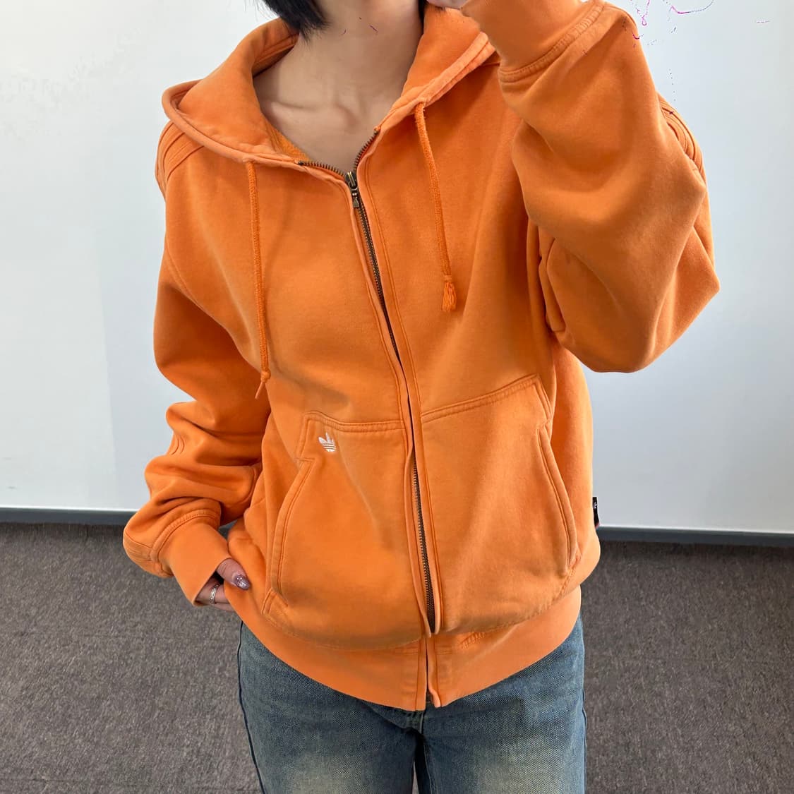 Adidas  아디다스 파이어버드 오렌지 후드집업 상품이미지3