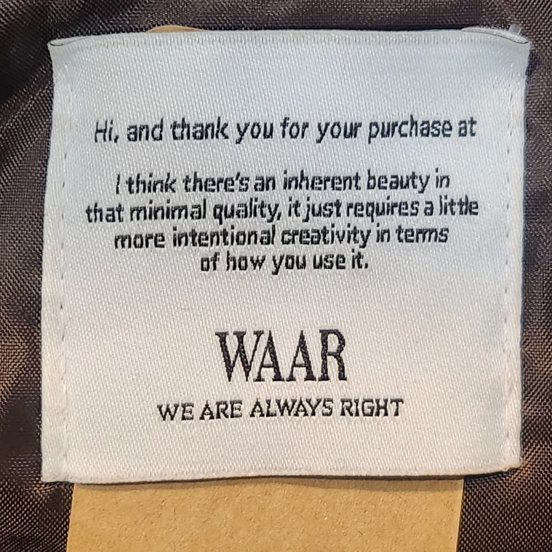 WAAR 브라운 숏 블루종 (M) 상품이미지3