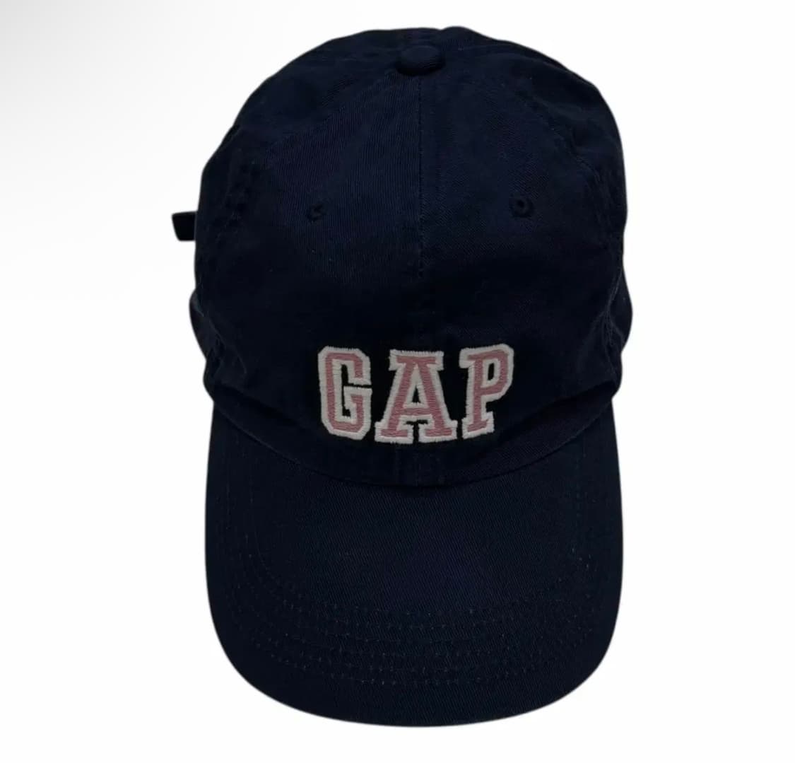 GAP 빈티지 스펠로고 네이비 핑크 볼캡 모자 상품이미지1